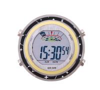 Scooter Bike Waterproof Handlebar Clock - Illuminated Electronic Watch Instrument, Dashboard Mounted Time Display | Precision Timepiece Cyclist Gear, Easy-read Motorcycle Gauge Riders’ Accessories Use