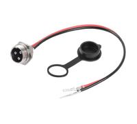 Scooter Charging Port - Electric Power Connector, Flame Retardant Housing | 3 Pin Charging Port with durabled Shell, Safe Electric Charging Connector for Battery Scooters and Personal Mobility Vehicle