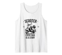 Scooter Every Ride is A Story Vintage Scooter Enthusiast Tank Top