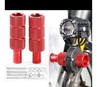 Scooter Fender LED Light Bracket Extension Kit Motorcycle Mount - Aluminium Anti-Slip Design Multiple Colours Available(Red)