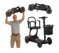 Scooter Folding Mobility,Mobility Scooters for Adults,Comfortable and Foldable Design,Upgraded Battery Range Duty 4 Wheel Mobility Scooters 15A