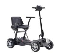 Scooter Folding Mobility,Travel Scooter,Lightweight Four-Wheeled Electric Vehicle with Long Battery Life, Designed for Elderly and Disabled Individuals. Black
