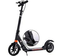 Scooter for Adults Teens | Foldable Lightweight with Two Wheel | Height-Adjustable 220LB Max Load Kick Scooter Shock Absorber Big Wheel Scooter