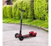 Scooter for Kids Toddler 3 Wheel Adjustable Height w/ Flashing Wheels Music Water Spray Foldable Kick Scooter for Boys and Girls 3 - 6 Yrs Red