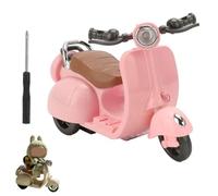 Scooter for Labubu with Light and Music, Have A Seat for Labubu Accessories, Mini Electric Doll Scooter Interactive Decor Desktop Ornaments for Labubu Collectors