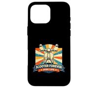 Scooter Forever Vintage Retro Two Wheel Rider Classic Design Case for iPhone 16 Pro Max