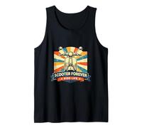 Scooter Forever Vintage Retro Two Wheel Rider Classic Design Tank Top