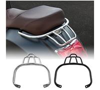 Scooter GTS300 GTV300 GTS250 GTS125 Rear Luggage Rack Shelf Bracket Passenger Grab Bar Seat Side Hand Rail Tail Armrest Handles for GTS 300 GTS-300 GTS 250 GTS-250 GTV 300 GTV-300 (Chrome)