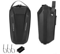 Scooter Handlebar Bag, Hard Shell Front Storage, Foldable Bicycle Pannier, Waterproof Organiser for Electric Bike Cycling Commuting(3L)