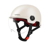 Scooter Helmet For Men And Women | Adults Helmet With Visor | Bikes Cycling Half Helmet | Lightweight Electric Bikes Helmets With Goggle | Retro Open Face Helmet For Scooter