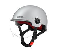 Scooter HelmetAdults With Visor Bikes Cycling Half Commuting Road Biking Skating Color: Apricot, Black, Gray, Pink, Beige Scope Of Application: Electric Vehicles/motorcycles
