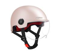 Scooter HelmetAdults With Visor Bikes Cycling Half Commuting Road Biking Skating Color: Apricot, Black, Gray, Pink, Beige Scope Of Application: Electric Vehicles/motorcycles