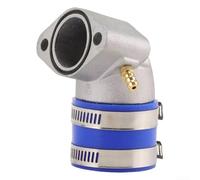 Scooter Intake Manifold Boot Fit for gy6 125cc 150cc for ATV for Quad Moped Carburetor Elbow Pipe ABS Steel Material(Blue)