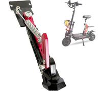 Scooter Kickstand Bracket Mounting Hole Spacing 2.16in Adjustable Scooter Kickstand - Aluminum Side Stand Replacement for V5 V7 11" Scooters, Compatible with Teewing X5, Yume, Nanrobot (red-2.16in)