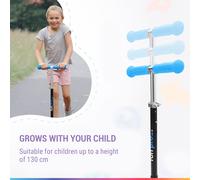 Scooter Kids 3 Wheels ABEC 7 PU LED Foldable Height Adjustable Kickboard Blue