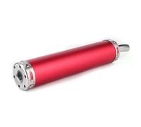 scooter mini dirt bike Motorcycle motorbike Exhaust Silencer exhaust Muffler Pipe, Stainless Steel Exhaust Muffler Silencer 20mm/0.8in Modified Parts for 2 Stroke Motorcycle (Red)