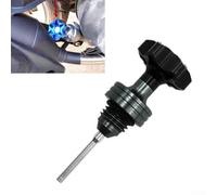 Scooter Motorcycle Crankcase Oil Dipstick Cap, Reliable Level Gauge for Maintenance (Black)