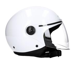 Scooter Motorcycle Open Face Helmet MT STREET Pearl White Size XL / Extra Large