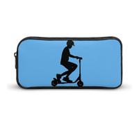 Scooter Move-Stunt Scooter Pencil Case Durable Pen Pouch Organizer Portable Stationery Pen Bag Makeup Bag