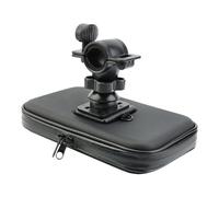 Scooter Phone Mount | Handlebar Mounted Cell Phone Holder | Motorcycle Phone Mount Rotatable Phone Mount with Waterproof Pouch for Bikes
