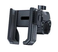 Scooter Phone Mount Holder - Semi Closed Cradle, Rotating Motorcycle Clamp | Universal Secure Phone Gripping System, Hands Free Mounting Solution with 360 Degree Rotation for Shopping Carts