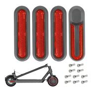 Scooter Rear Decorative Cover - Hub Wheel Rear Reflective Cover Sticker - Waterproof Electric Scooter Modification Set for Men Women