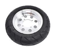 Scooter Rear Motorcycle Tire, 130/50-8 Rear Wheel Tubeless Vacuum Tyre with Aluminum Alloy Hub, 8 Inch Wheels for Monkey Bike Z50 Z50J Buyang Electric Scooter Pocket Bike