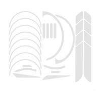 Scooter Reflective Sticker Waterproof Reflective Wheel Stickers For Ninebot Max G30 Electric Scooter Wheel Film Stickers Electric Scooter Decal Accessories,(Silver)