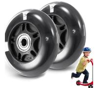 Scooter Replacement Wheels 80mm pair, 2pcs LED Flash Wheel Maxi Micro Rear Wheels, Replacement Wheels, Childrens Scooter Accessories