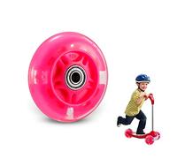 Scooter Replacement Wheels, LED Flash Wheel 80MM, Mini Maxi Micro Scooter Skate Wheels Flashing Roller Lights Back Rear ABEC-7 80MM for Kids & Teens Indoor Outdoor Skating Pink (1pc)