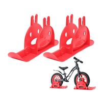 Scooter Snow Skies: black coated polyethylene component, detachable anti-frost runner, slide sled accessory, versatile alpine slide equipment