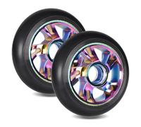 Scooter Spare Wheels 100mm Pro Stunt Scooter Universal Colorful Pu Wheels for Razor/Apollo/Cox Swain Stunt Scooters