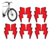 Scooter Stickers - Adhesive Motorcycle Decals, Cool Graphic Badge Set | 5-Pack Waterproof Vinyl Labels with Strong Grip, Dirt Bike Racing Mountain Cycling Helmet Decorations for Youth Adult Riders