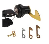 Scooter Storage Trunk Lock Replacement for Electric Motorcycle Key Lock Box Aluminum Plastic Motorcycle Trunk Latch Lock Cylinder with Key Include 4 Size Replacable Hooks & Bonus Lock Plate