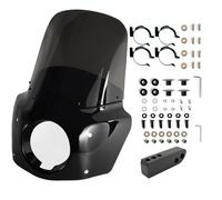 Scooter Sunvisor For Harley Dyna Street Bob Super Glide | 2006-2017 48-58mm Low Rider Forks 58mm Motorcycle Windshield Air Deflector(6021-dn-15 smoked)