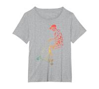 Scooter Tricks Scooter T-Shirt, Women's Plus, Heather Grey, 6X