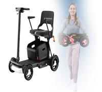 Scooters for Senior Citizens,Sport Mobility Scooter,250W Brushless Motor Front and Rear Explosion-Proof Solid Wheels 20KM Range 4 Wheel Electric Wheelchair Device with LED Headlight White,20A