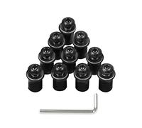 SCOOVY Compatible With Triumph For Daytona675 For Tiger 1050 10PCS 5MM Universal Motorcycle Bolts Screws Kit Windscreen Windshield Motocross Motorbike Screen Visor (Color : Onecolor)