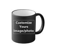 SCOOVY Personalized Mug Color Change Custom Ceramic Mug 400ml Add Your Own Image/Photo Women Men DIY Personalized Gifts mug,400ml