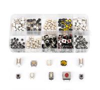 SCOOYUCK 200 Pcs Micro Switch, Normally Open Tactile Micro Momentary Push Button Switches Kit