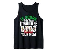 Scopa Player Card Game Nonna Mom Mama Italian Scopa Tank Top
