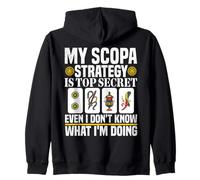 Scopa Player Italian Card Game Strategy Italian Scopa Zip Hoodie