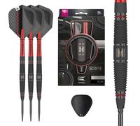 Target Darts Scope Steel Tip Swiss Point Darts, 90% Tungsten Dart Set, Barrel 04-24G | Steel Tip Dart Sets, Red & Black Darts, Professional Dart Set with Swiss Points & Tool