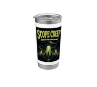 Scope Creep Programming UFO Sci-Fi Horror Old Movie Poster Stainless Steel Insulated Tumbler