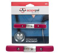 ScopePal Clip for Stethoscopes, Stethoscope Clip for Doctors, Nurses, Medical Students, Stethoscope Accessory Compatible with 3M Littmann Classic III, Lightweight II S.E, and More, Pink