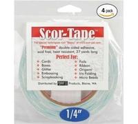 SCOR-PAL SP202-4PACK 0.25 in. x 27 yd. Tape - 4 Rolls by Scor-Pal