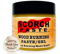 Scorch Paste - Wood Burning Paste, Wood Burning Gel Marker for Crafting & Stencil Wood Burning, Stable Heat Activated Paste, Accurately & Easily Burn Designs on Wood and Arts - 3 OZ