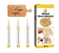 Scorch Pen, Scorch Pen for Burning Firewood - 3pcs 5ml Wood Burning Pen Kit, Fast Craft Tools, Creative Wood Markers for Artists, Beginners, DIY