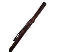 Scorched Chestnut Wood Hiking Stave Pole Staff Walking Stick Brown