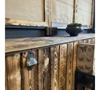 Scorched Reclaimed Pallet Wood Wall Cladding Recycled Timber Boards 1M²